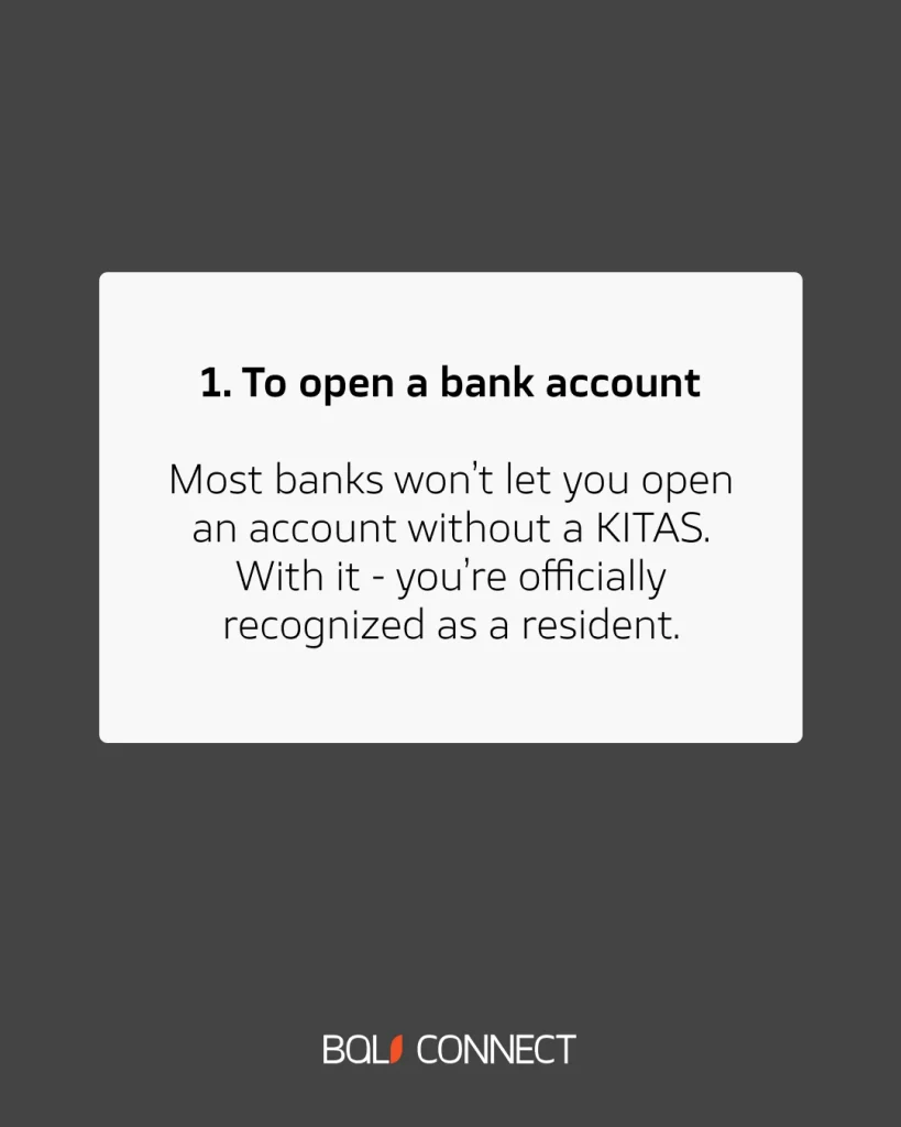 Opening a Bank Account with KITAS